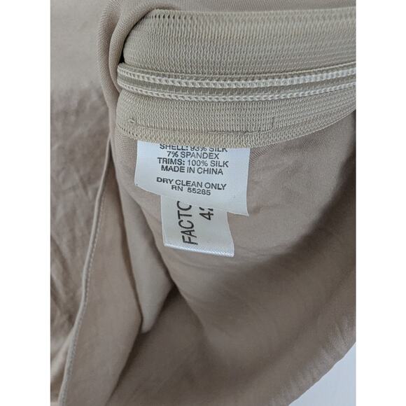 Vintage Express 100% Silk Champagne Babydoll Y2K Sleeveless Top Size S Fairy - Picture 6 of 7